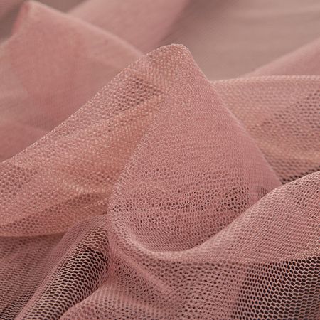 Tyl jemný splývavý starorůžový šíře 150 cm