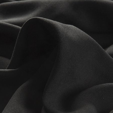 Viskozová šatová látka matná černá