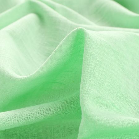 Bavlna organtýn hráškově zelené barvy
