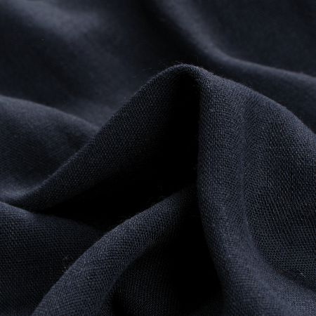 Viskozový organtýn přírodní tm. modré barvy