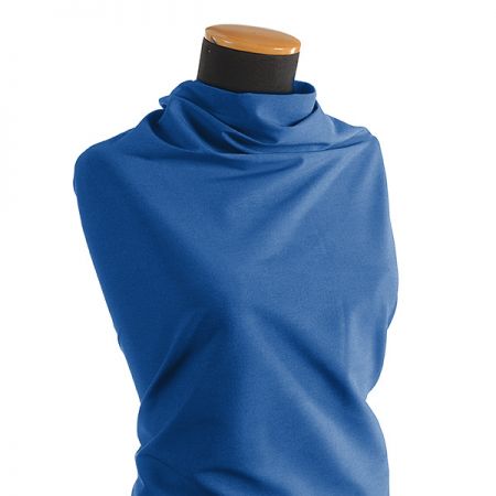 Kostýmová látka pružná středně modrá II.jakost