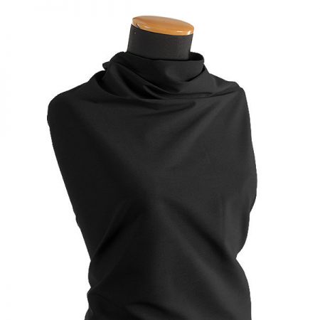 Kostýmová látka pružná viskoza směs černá