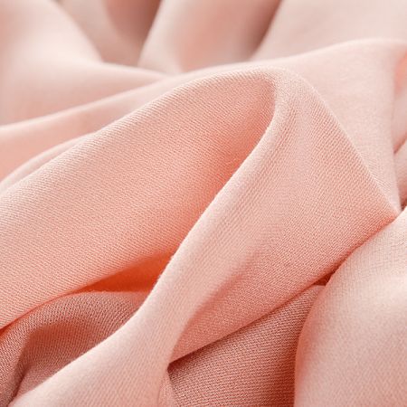 Žoržet jednobarevný hladký pudrový