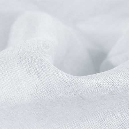 Len střední síly melír světlemodrý-smetanový