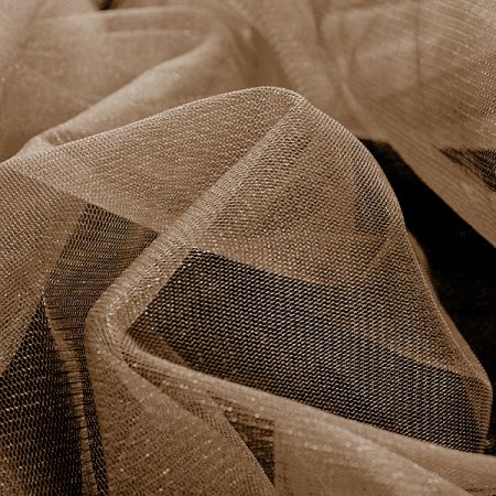 Pružný tyl hnědý lesklý