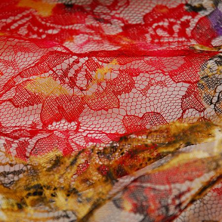 Krajka tylová pestré barvy