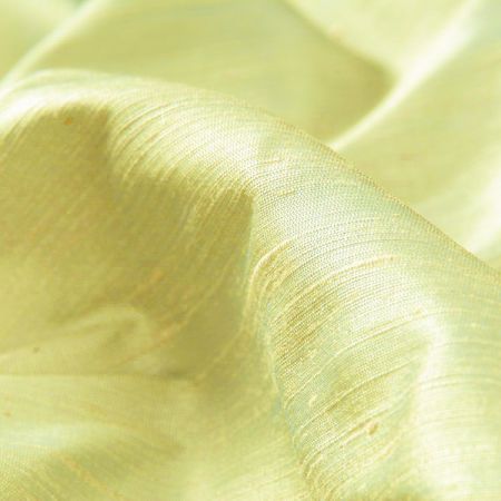 Šantung jednobarevný šanžán žlutozelený