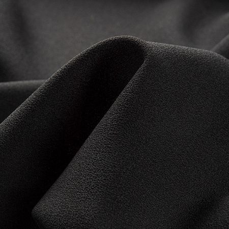 Žoržet  pružný jednobarevný černý