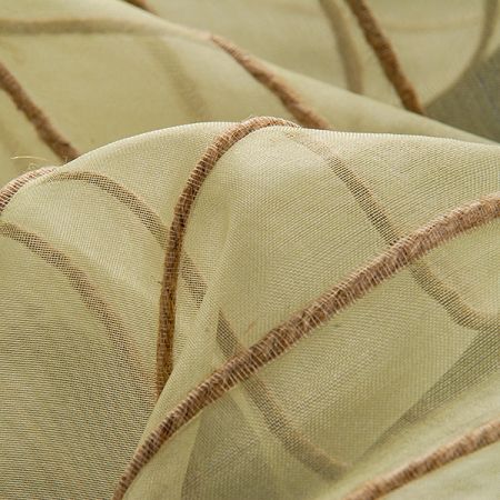 Organza hedvábná jutové proužky pastel zelená