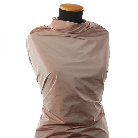 Taft hladký rezavěhnědobílá