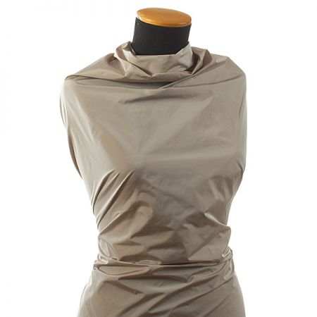 Taft hladký béžovohnědý