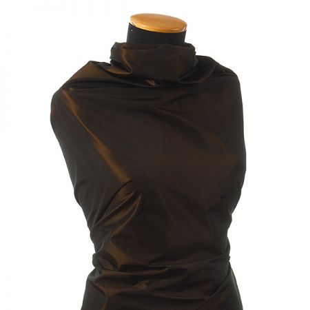 Taft hladký pevnější hnědo-oranžový