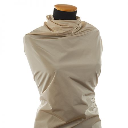 Taft hladký pevnější béžový