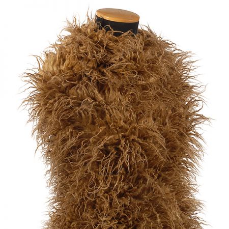 Imitace zvířecí srsti kašmírské kozy sv.hnědá