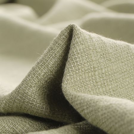 Bavlněná látka s plastickou strukturou pastel zelená