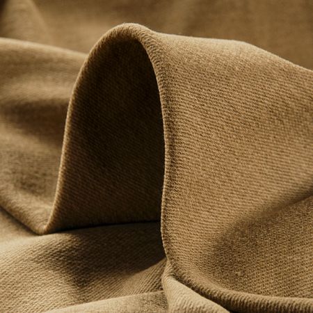 Pevnější bavlněná látka směs matná sv. hnědá