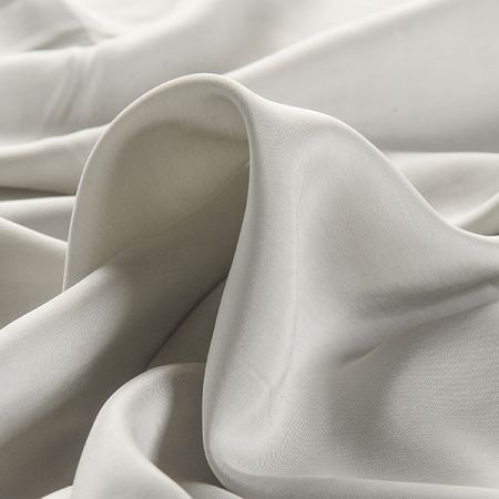 Cupro šatová látka šedá