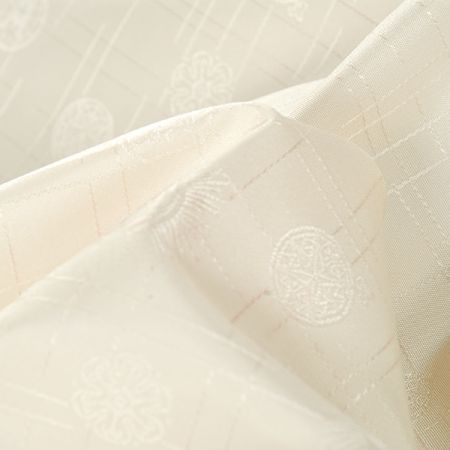 Podšívka žakár polyester smetanová sluníčka