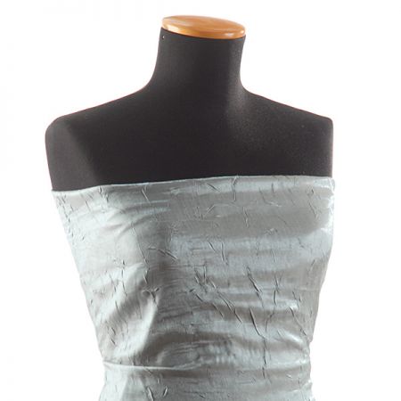 Lamé šatová látka kreš modrozelená