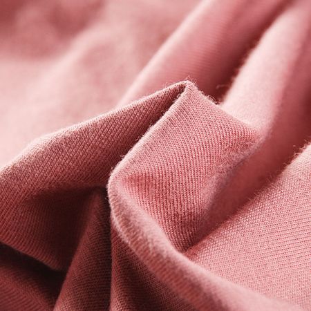 Úplet pletenina bavlna pastel tmavá starorůžová