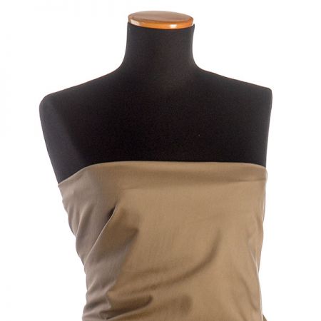 Bavlněná pružná látka khaki