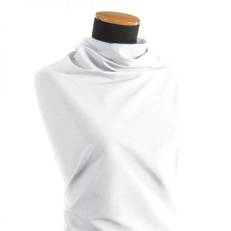 Kostýmová látka pružná viskoza směs bílá