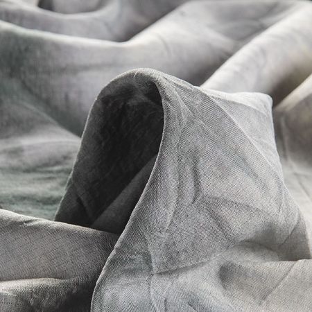 Šatová látka batika šedozelená