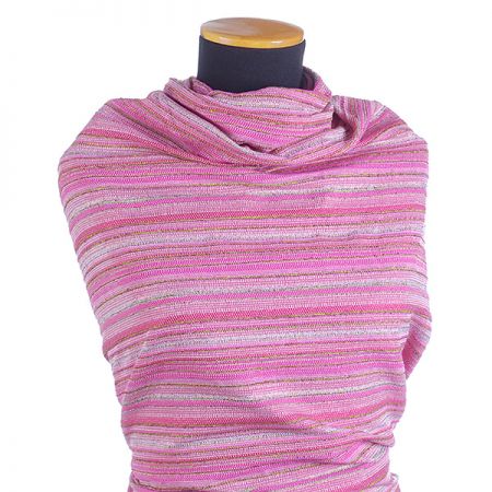 Látka Art Fabrics kostýmovka vlna směs růžová/zelená