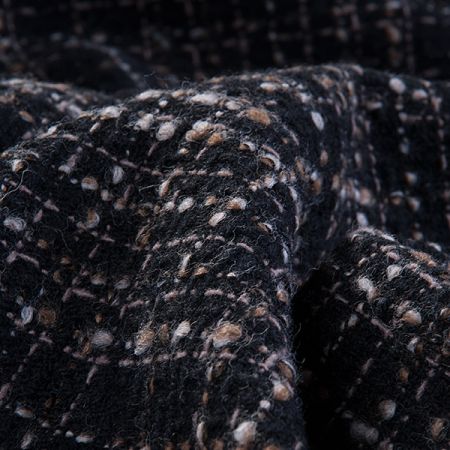 Efektní látka kostýmovka imitace ručně tkané látky