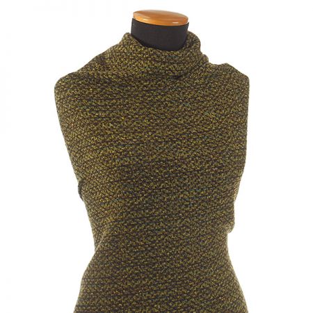 Tvídová látka vlna směs zelenohědá