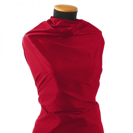 Taft hladký jednobarevný červený