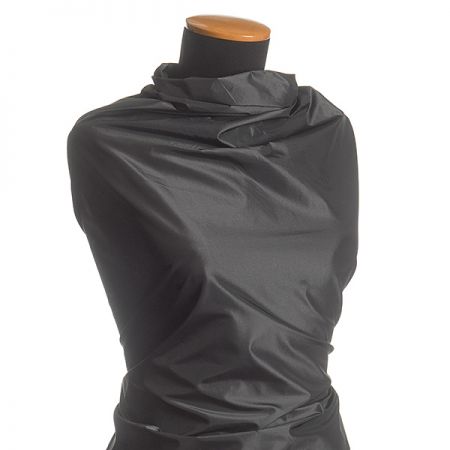 Taft  šanžán černý/šedý