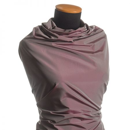 Taft hladký šanžán fialový/šedý