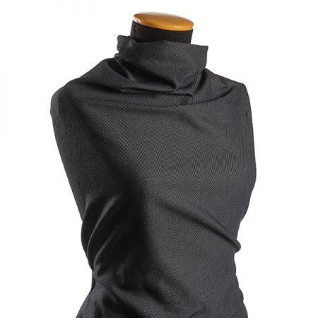 Riflovina pružná keprová vazba modrá/khaki