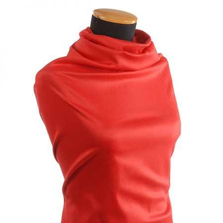 Bavlněná pružná látka s leskem červená