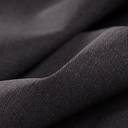 Pružná bavlněná látky matná tm. hnědá