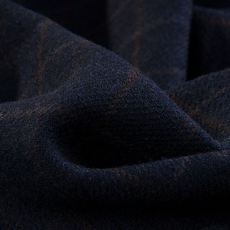 Efektné vlnená látka kostýmovka motív kocka