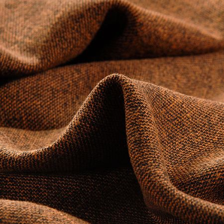 Kostýmová látka melír hnědočerná s nopky