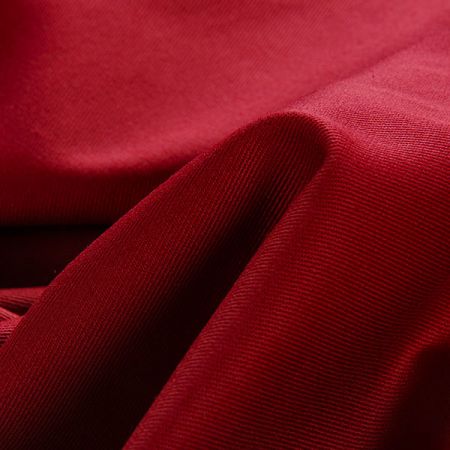 Bavlněná látka pružná imitace rifloviny malinová