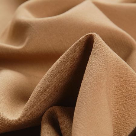 Kostýmová látka pružná camel hnědá II.jakost