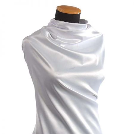 Satén pružný matný pevnější bílý II.jakost