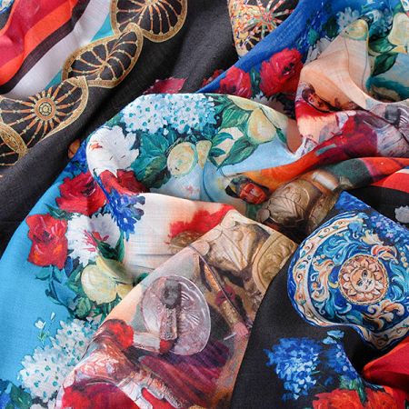 Látka vlna / kašmír rytier / vozataj