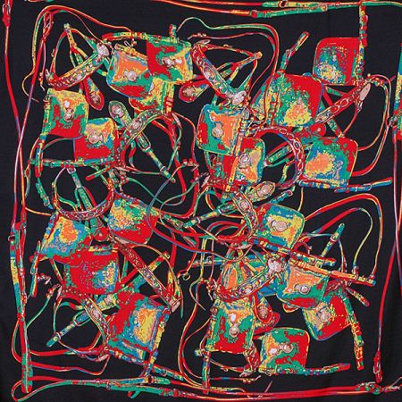 Šatka čierna / červená