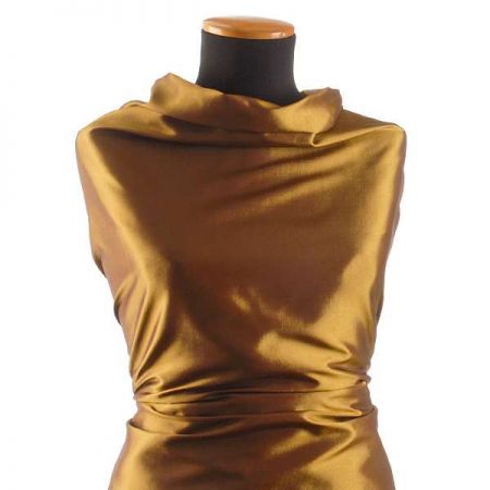 Taft hladký hnědozlatý II.jakost