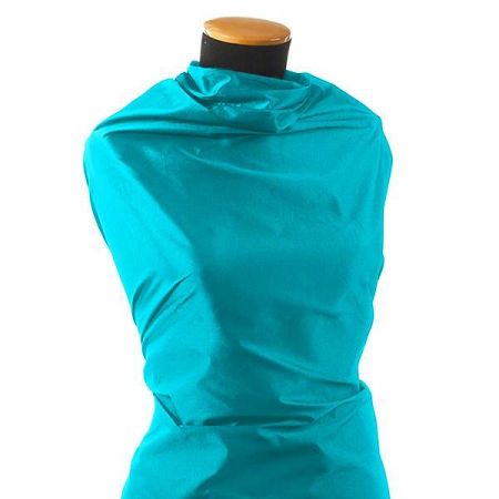 Taft hladký světle tyrkysový