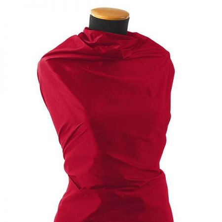 Taft hladký jasně červený