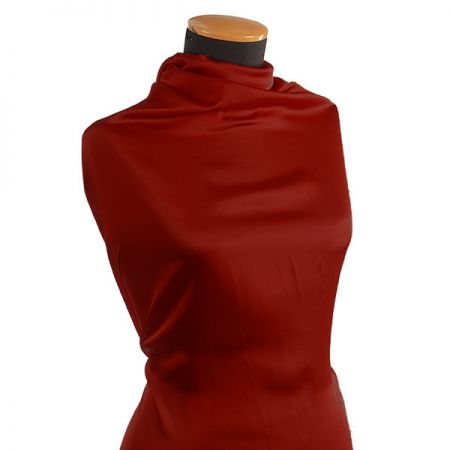 Pružný satén hladký vínový