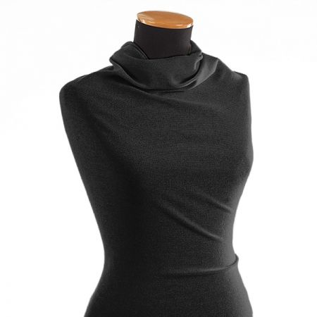 Teplejší silnější úplet buklé černý