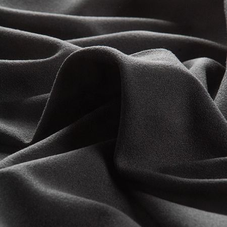 Žoržet šatový silnějsí viskoza směs černý