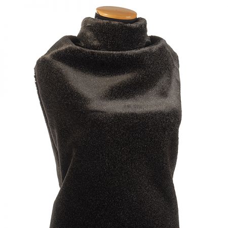 Imitace kožešiny/kůže jelenice oboustranná antracit